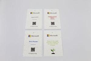 Microsoft papel com sementes