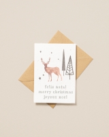 Imagen de Postal de Navidad en corcho para montar y plantar - Personalizado